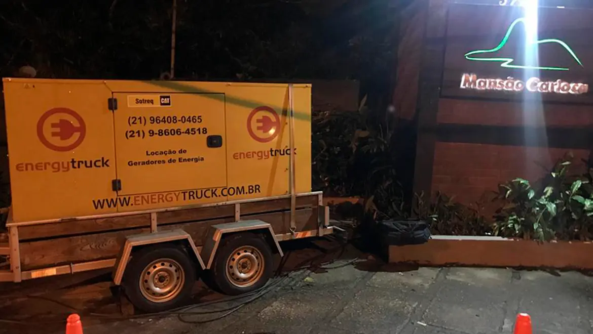 Gerador EnergyTruck atendendo o Mansão Carioca